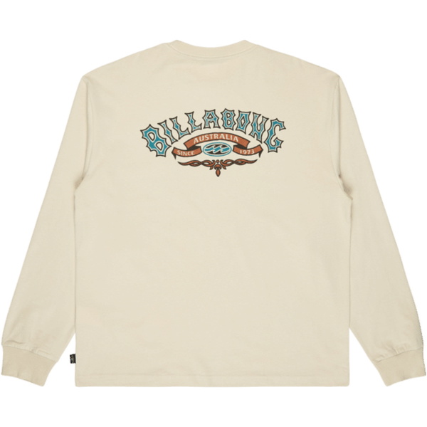 2026 Billabong Da Uomo Eredità OG Maglia A Manica Lunga T-Shirt EBYZT00640 - Oatmeal